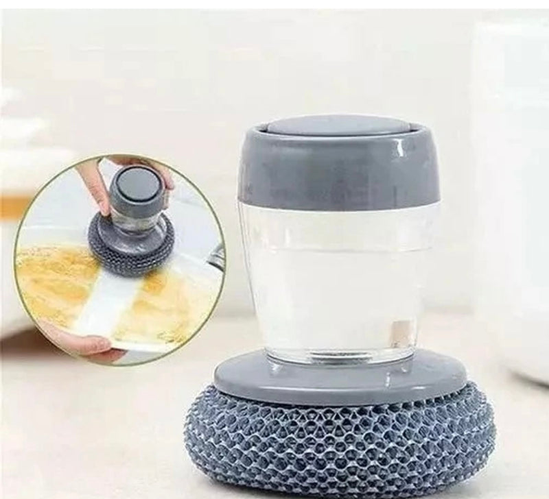 Soap Dispensing Palm Brush With Dispenser