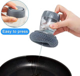 Soap Dispensing Palm Brush With Dispenser