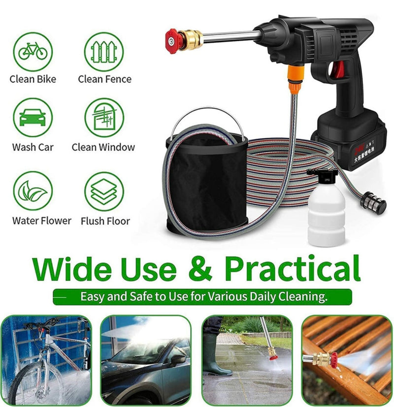 Wireless High Pressure Car Washer Water Spray Gun