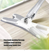 X Shape Mop Floor Cleaning Hands-free With 1 Super-absorbent Microfiber Pads.