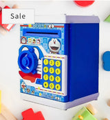 Electronic piggy Bank ATM with password for kids savings(Doremon version”