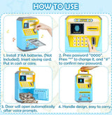Electronic piggy Bank ATM with password for kids savings(Doremon version”