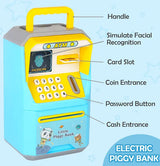 Electronic piggy Bank ATM with password for kids savings(Doremon version”
